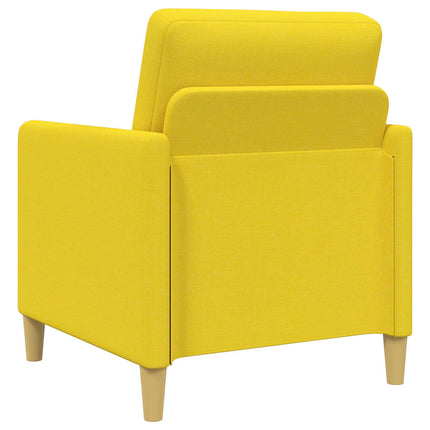 Soffa med förvaring Ljusgul 72 x 78 x 87 cm Polyester