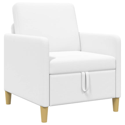 Soffa med förvaring Vit 72 x 78 x 87 cm Polyester