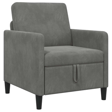 Soffa med förvaring Mörkgrå 72 x 78 x 87 cm Polyester