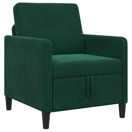Soffa med förvaring Mörkgrön 72 x 78 x 87 cm Polyester