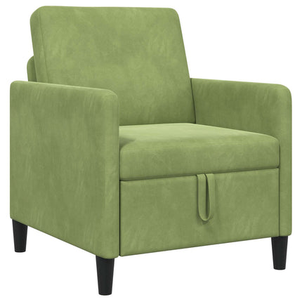 Soffa med förvaring Ljusgrön 72 x 78 x 87 cm Polyester