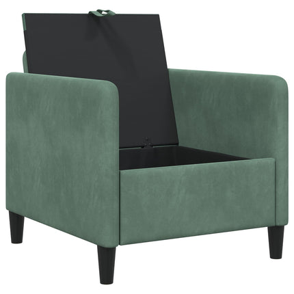 Soffa med förvaring Havgrön 72 x 78 x 87 cm Polyester