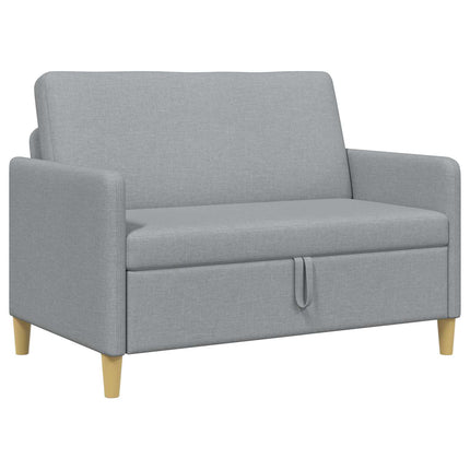 Soffa med förvaring Ljusgrå 122 x 78 x 87 cm Polyester