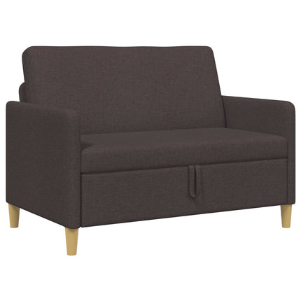 Soffa med förvaring Mörkbrun 122 x 78 x 87 cm Polyester