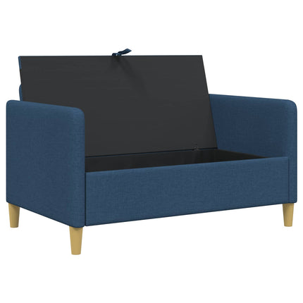 Soffa med förvaring Blå 122 x 78 x 87 cm Polyester
