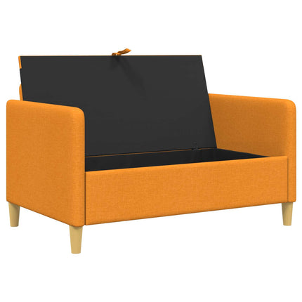 Soffa med förvaring Mörkgul 122 x 78 x 87 cm Polyester