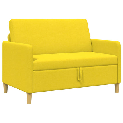 Soffa med förvaring Ljusgul 122 x 78 x 87 cm Polyester