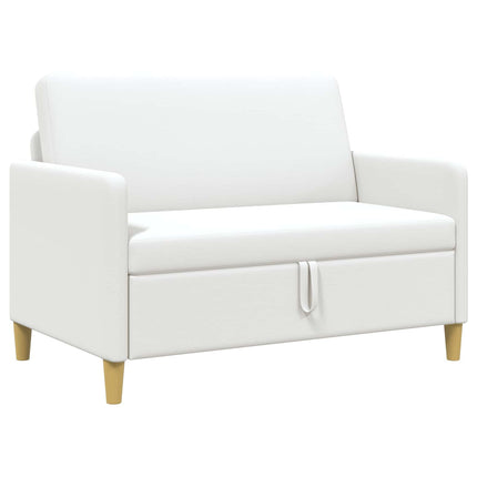 Soffa med förvaring Vit 122 x 78 x 87 cm Polyester