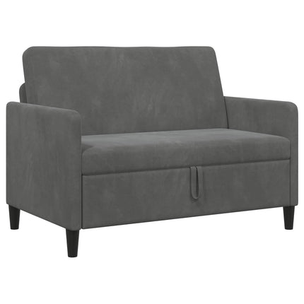 Soffa med förvaring Mörkgrå 122 x 78 x 87 cm Polyester