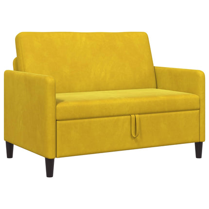 Soffa med förvaring Gul 122 x 78 x 87 cm Polyester