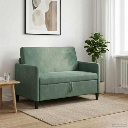 Soffa med förvaring Havgrön 122 x 78 x 87 cm Polyester