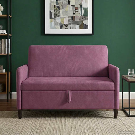 Soffa med förvaring Lila 122 x 78 x 87 cm Polyester