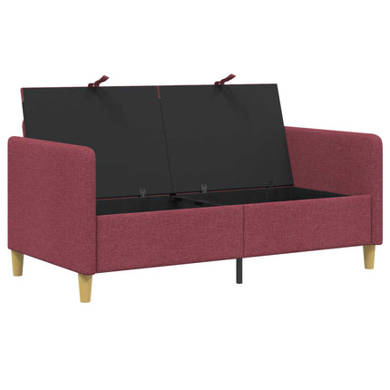 Soffa med förvaring Vinröd 152 x 78 x 87 cm Polyester