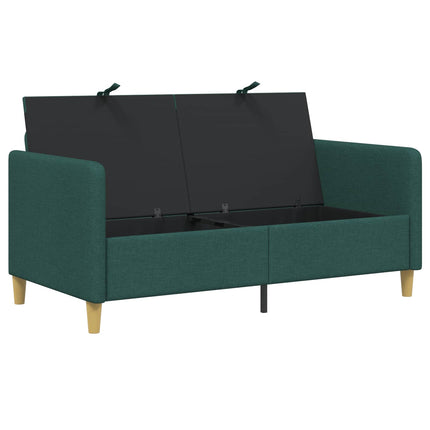 Soffa med förvaring Mörkgrön 152 x 78 x 87 cm Polyester