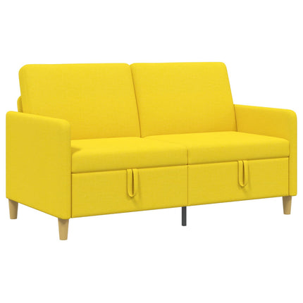Soffa med förvaring Ljusgul 152 x 78 x 87 cm Polyester