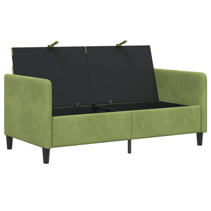 Soffa med förvaring Ljusgrön 152 x 78 x 87 cm Polyester