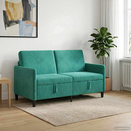 Soffa med förvaring Turkos 152 x 78 x 87 cm Polyester