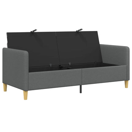 Soffa med förvaring Mörkgrå 172 x 78 x 87 cm Polyester