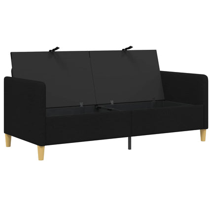 Soffa med förvaring Svart 172 x 78 x 87 cm Polyester