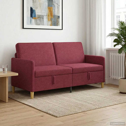 Soffa med förvaring Vinröd 172 x 78 x 87 cm Polyester