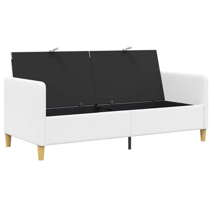 Soffa med förvaring Vit 172 x 78 x 87 cm Polyester
