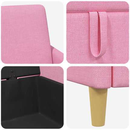 Soffa med förvaring Rosa 172 x 78 x 87 cm Polyester
