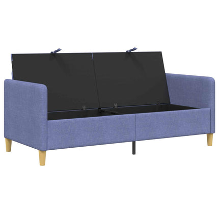 Soffa med förvaring Jeansblå 172 x 78 x 87 cm Polyester
