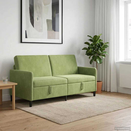 Soffa med förvaring Ljusgrön 172 x 78 x 87 cm Polyester