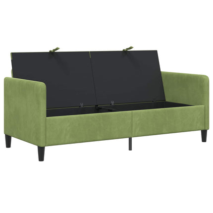 Soffa med förvaring Ljusgrön 172 x 78 x 87 cm Polyester