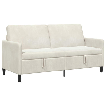 Soffa med förvaring Gräddvit 172 x 78 x 87 cm Polyester