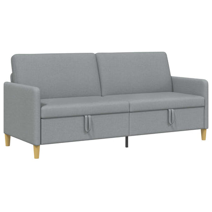 Soffa med förvaring Ljusgrå 192 x 78 x 87 cm Polyester