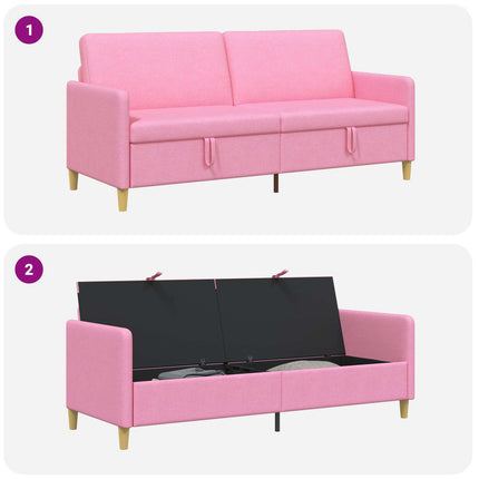 Soffa med förvaring Rosa 192 x 78 x 87 cm Polyester