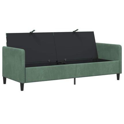 Soffa med förvaring Havgrön 192 x 78 x 87 cm Polyester