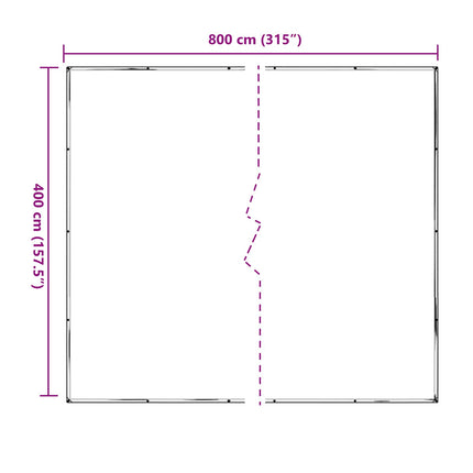Växtskydd Transparent 4 x 8 m PE