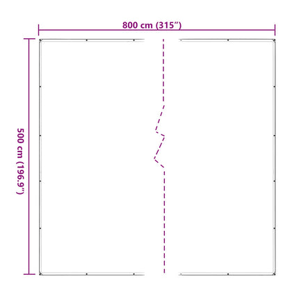 Växtskydd Transparent 5 x 8 m PE