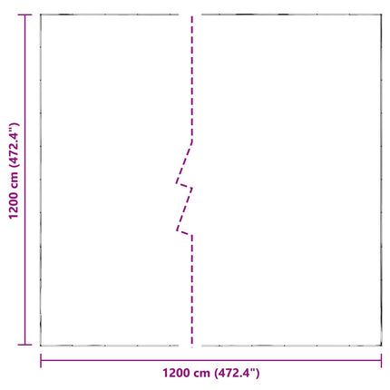Växtskydd Transparent 12 x 12 m PE