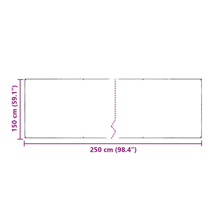 Växtskydd Transparent 2,5 x 1,5 m PE