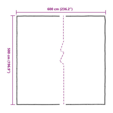 Växtskydd Transparent 5 x 6 m PE