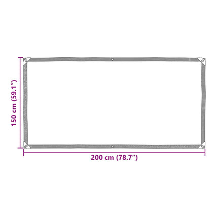Växtskydd Transparent 2 x 1,5 m PE