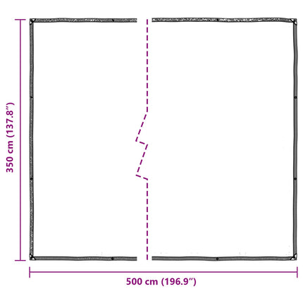 Växtskydd Transparent 5 × 3,5 m PE