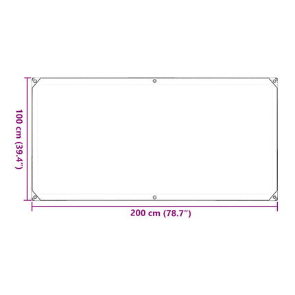 Växtskydd Transparent 1 x 2 m PVC