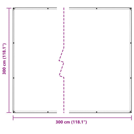 Växtskydd Transparent 3 x 3 m PVC