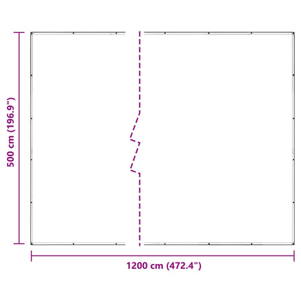 Växtskydd Transparent 5 x 12 m PVC