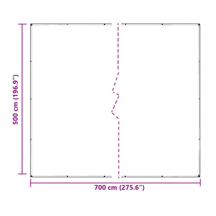Växtskydd Transparent 7 x 5 m PVC