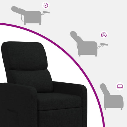 Recliner Svart Tyg