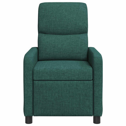 Massagefåtölj Mörkgrön Tyg