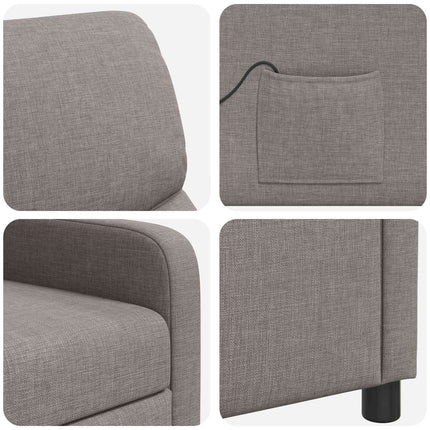 Massagefåtölj Taupe