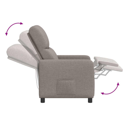 Massagefåtölj Taupe