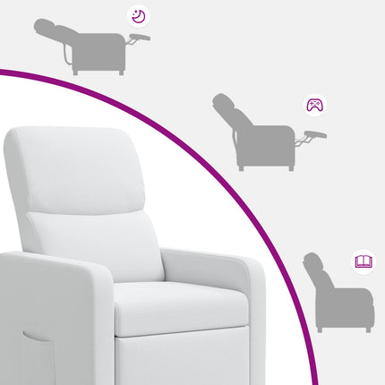 Recliner Vit Tyg