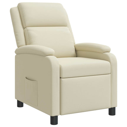 Recliner Gräddvit Konstläder